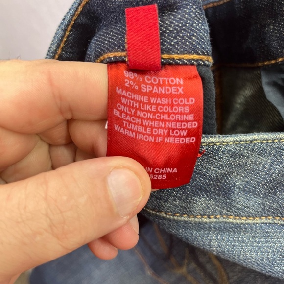 Express Jeans Stella Skinny Leg Jeans Womens 4 Long Blue Denim Darkwash 2539 - Picture 5 of 12